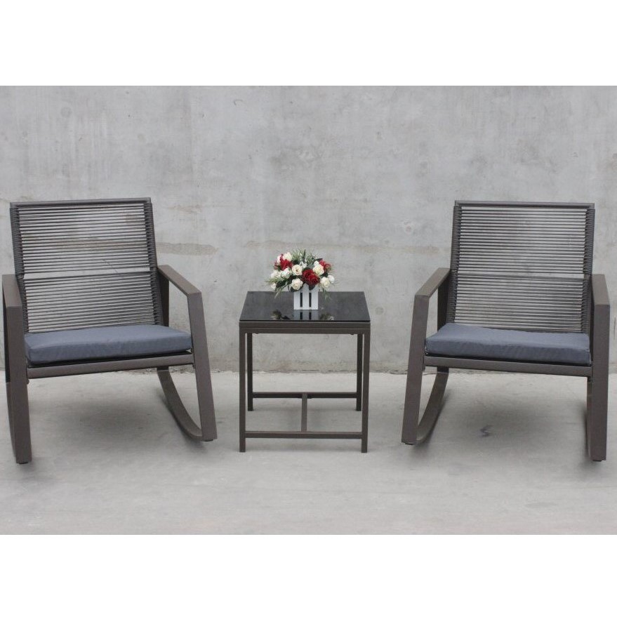 hot rattan chair set-HW7416